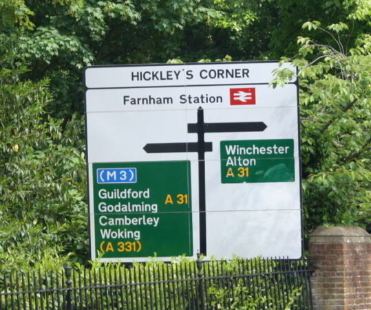 Farnham Road Sign