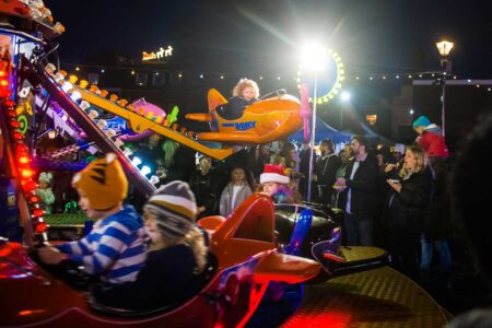 Christmas Lights Fairground rides