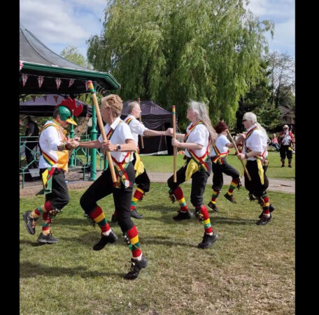 Group of Morris dancers.