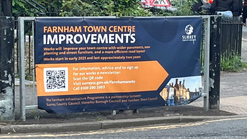 Farnham Town Centre Improvements banner