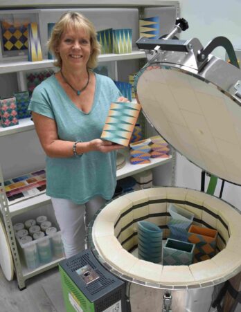 Hilary Peat. Emptying The Kiln In My Studio Scaled