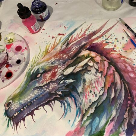 Mythical Creatures In Watercolour 19.10.26 Scaled